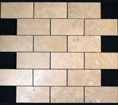 Mosaic Marble Tile St. Louis - Crema Marfil Marble 2x4 Mosaic Tile
